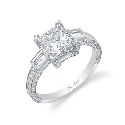 3.15ct Princess Engagement Ring chosen by Gerry Turner.