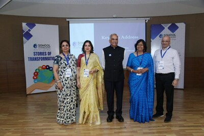 L to R: Seema Sood; Amrita Rajpal, D Sivanandhan, Sudipta Dhruva and Ravi Rajpal (PRNewsfoto/School Chameleons)