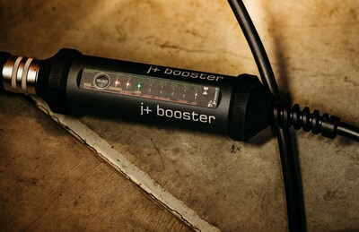 The versatile J+ BOOSTER 2 charging station enables EVs to charge from any conventional household or industrial socket-outlet throughout North America.