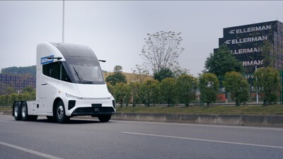 Windrose electric long-haul truck has started testing with Decathlon in China