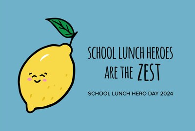 Chartwells K12 celebrates National School Lunch Hero Day to recognize its 16,000 chefs, dietitians, and food service workers serving up 2 million meals a day and making the cafeteria the happiest place in school.