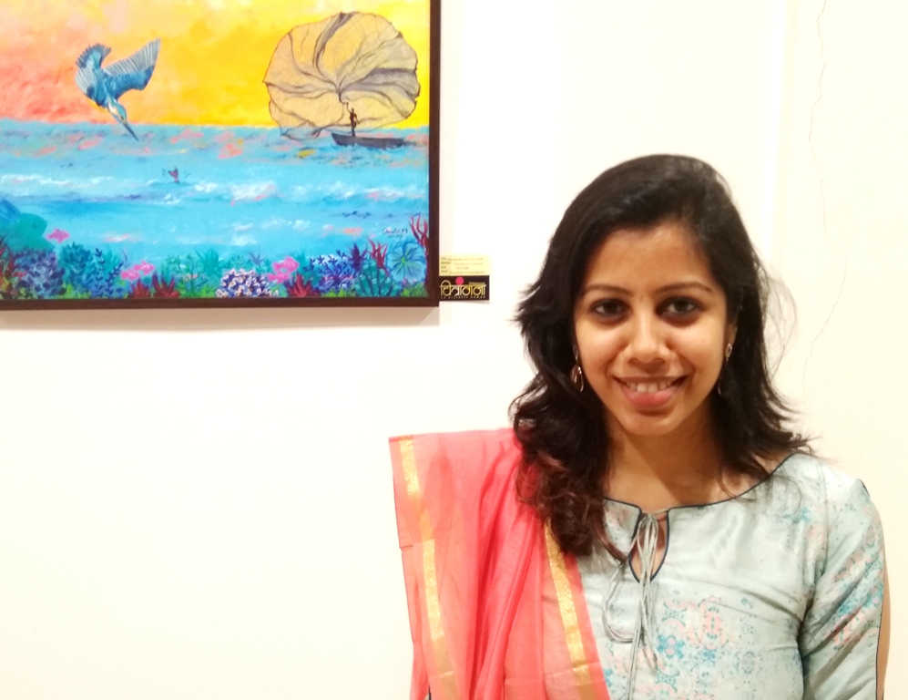 Shweta Muddebihal At Chitrangana Art Exhibition- (5th -11th March 2019), Nehru Centre Art Gallery, Mumbai