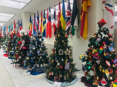 Visitors invited to see Christmas trees from around the world brighten office of County Treasurer Pappas for 20th year