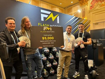 Flash Motors causes a sensation at CES 2024 in Vegas, giving away tens of thousands of dollars and a premium hyper scooter