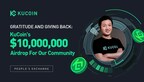 KuCoin Announces  Million Gratitude Airdrop in KCS and BTC for Community Support