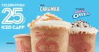 Celebrate 25 years of the iconic Tim Hortons Iced Capp with a new CARAMILK® Iced Capp and the return of the OREO DOUBLE STUF® Iced Capp