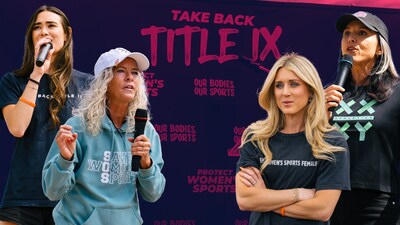 Martina Navratilova, Riley Gaines, Donna de Varona, Jennifer Sey Join Female Athletes For Rally in Washington, DC to “Take Back Title IX” on Nationwide Tour