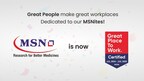 MSN Laboratories Earns Great Place to Work® Certification: A Celebration of Its People