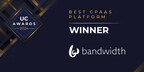 Bandwidth Wins ‘Best CPaaS Platform’ Award From UC Today for Innovation, Experience and Execution