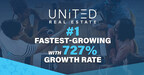 United Real Estate Is the No. 1 Fastest-Growing Residential Brokerage with 727% Growth Rate