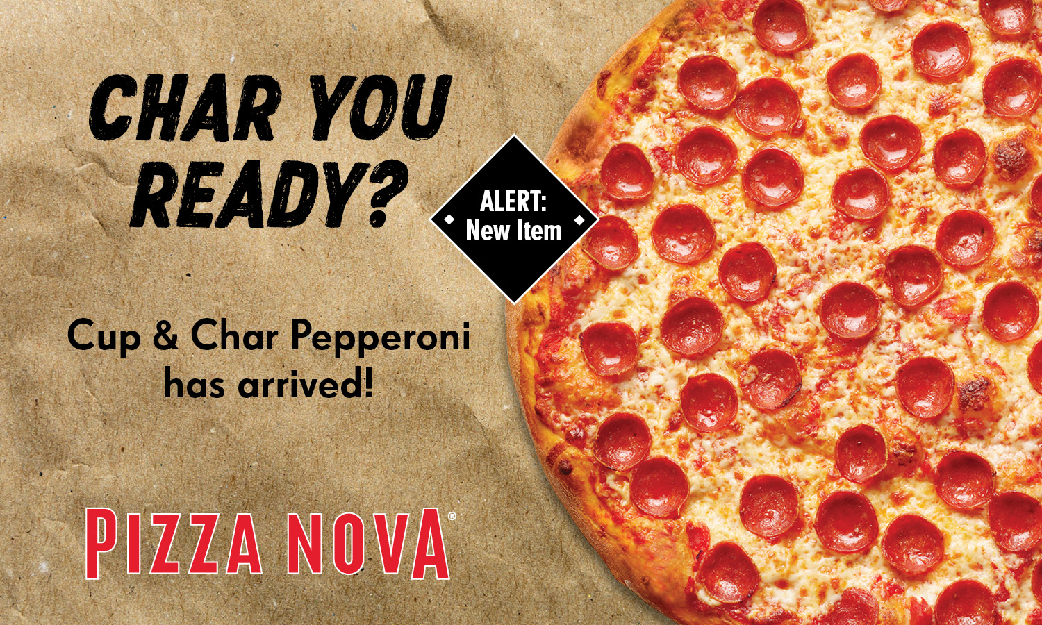 Pepperoni proliferation at Pizza Nova!  Pizza Nova introduces Cup & Char Pepperoni and Doppio Pepperoni Signature Pizza to its menu