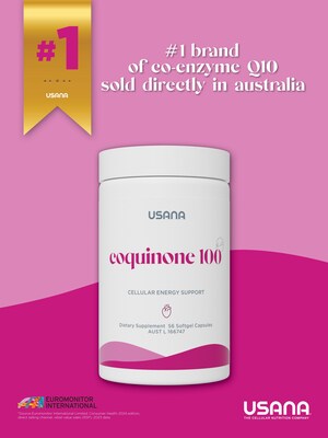 USANA Ranked #1 Brand of Co-enzyme Q10 Sold Directly in Australia