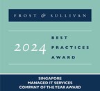 NCS Awarded Singapore Company of the Year by Frost & Sullivan for its Differentiated Managed IT Services and Market-Leading Position