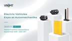 VREMT WILL EXHIBIT ITS INNOVATIVE NEW ENERGY TECHNOLOGY AT THE ELECTRIC VEHICLES EXPO AT AUTOMECHANIKA