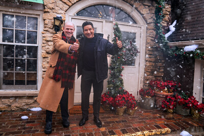 Photo of Bill Abbott and Mario Lopez: Courtesy of Great American Family 2024