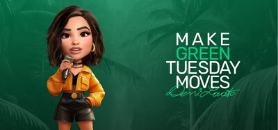 Demi Lovato makes Green Tuesday Moves with PlanetPlay